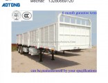 Side Wall Heavy Duty Truck Trailer with Flatbed Loading Deck