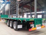 Mechanical Suspension 40FT 50-60ton Flatbed Container Trailer