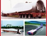 Wind Leaf 45m Length Tower Lowbed Truck Semi Extendable Trailers