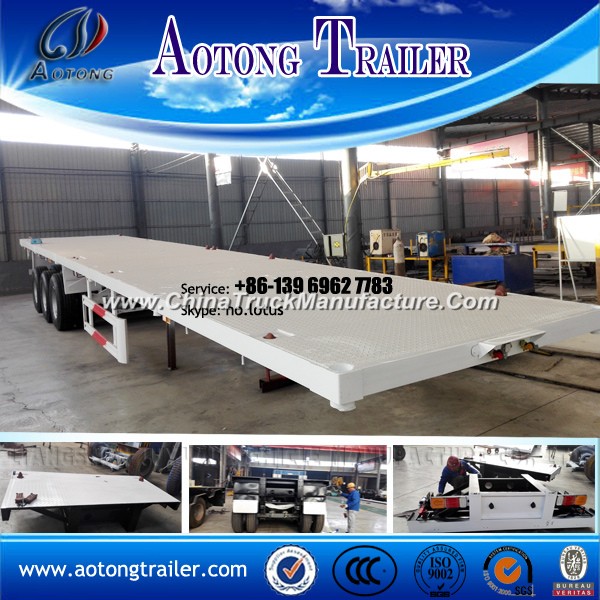 3 Axle 40ft Flatbed Trailer with Container Locks