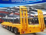 2/3/4/5 Axles 50/80/100 Tons Low Loaader Flatbed Semi Trailer Truck Trailer Cargo Trailer for Sale