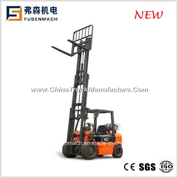 1.5t Gasoline and LPG Forklift Truck Cpqd15 Standard Mast: 2-Stage Max. Lifting Height: 3m Engine: C