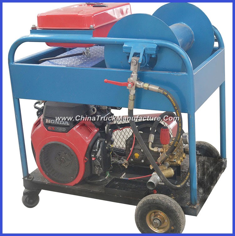 High Pressure Sewer Drain Cleaning Machine Gasoline Engine 24HP