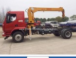 Construction Machine Straight Arm Hydraulic Crane Truck 6 Tons