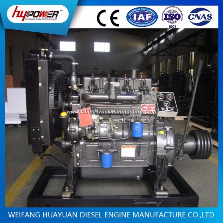 Weifang Huayuan K4100g Clutch Diesel Engine 40kw