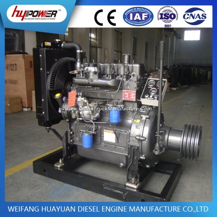 Weifang 4100ZG 1800rpm Diesel Engine with Clutch