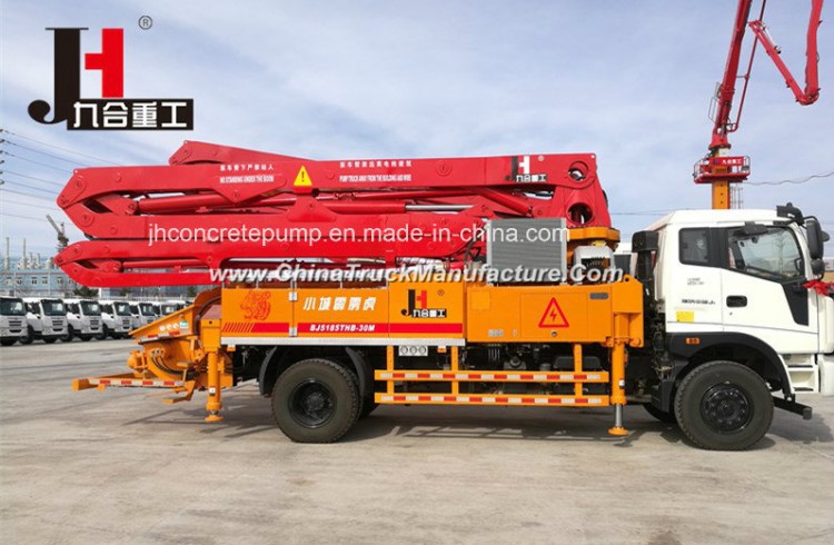 Mobile Hydraulic Concrete Pump Truck with Boom (21-38m)