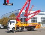 with 21-38m Boom Bracket Truck-Mounted Concrete Pump