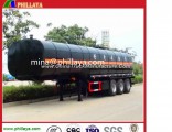 36cbm Diesel Burner Heated Bitumen Tanker with Tri-Axle Trailer Chassis