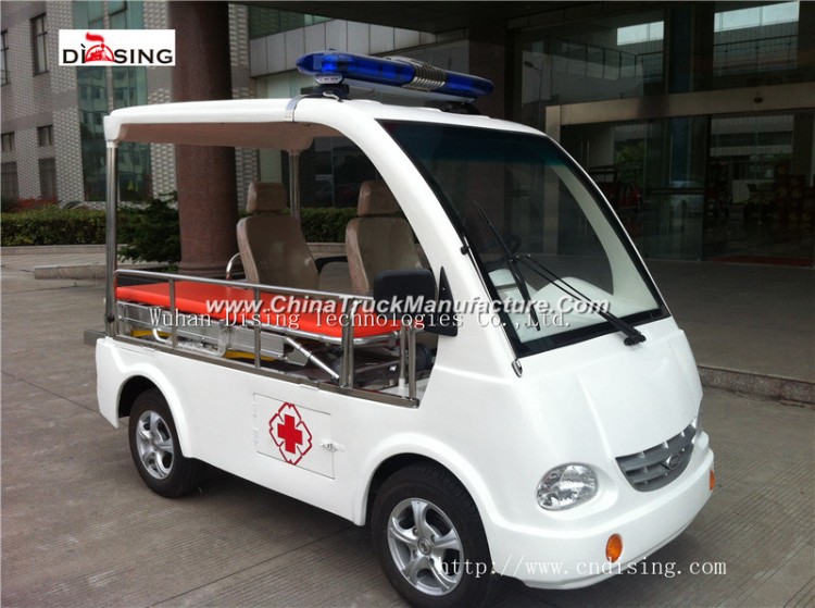 Open Type Professional Electric Ambulance Car with First Aid Tool 2 Seats