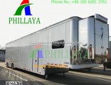 30-50 Tons Tri-Axle Container Semi Trailer Box Dry Van Truck