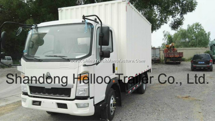 Sinotruk HOWO 4X2 Carry Van Truck Light Cargo Truck 6 Ton Box Truck