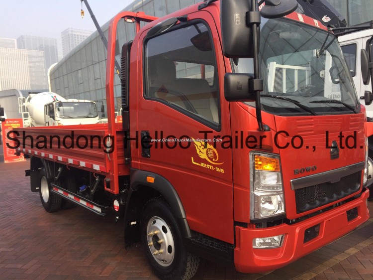 China Sinotruk 4X2 8 Ton 6 Wheels Small Light Duty Cargo Van Truck