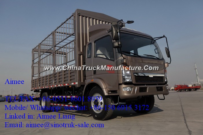 HOWO 2018 New 4X2 8 Ton Rhd Light Cargo Box Van Truck