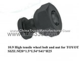 10.9 High tensile wheel bolt and nut for TOYOTA front