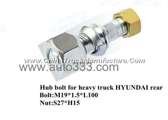 Hub bolt for heavy truck HYUNDAI rear