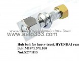 Hub bolt for heavy truck HYUNDAI rear