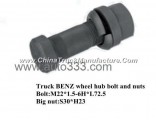 Truck BENZ wheel hub bolt and nuts