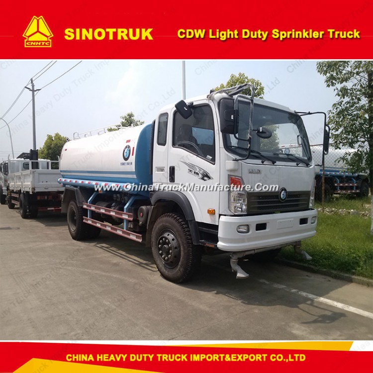 Sinotruk Cdw 4000 Litres Water Sprinkler Tank Truck for Gardening
