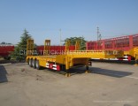 China Lowboy Lowbed 3 Axle 80 Ton Heavy Duty Gooseneck Semi Trailers for Excavator Transport