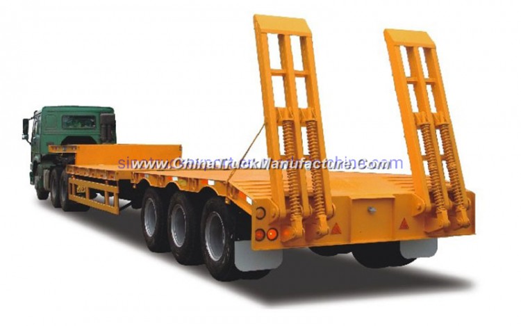 3 Axles Low Bed Semi Trailer for Zambia