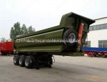 Green Color Hyva Hydraulic Cylinder Bulk Cargo Transportation 3 Axle Tipper Semi Trailer Price
