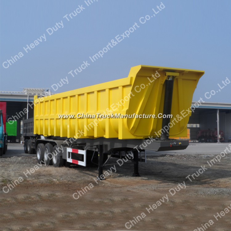 Sinotruk Strong Cargo Box 60 Tons Mining Dump Semi Trailer