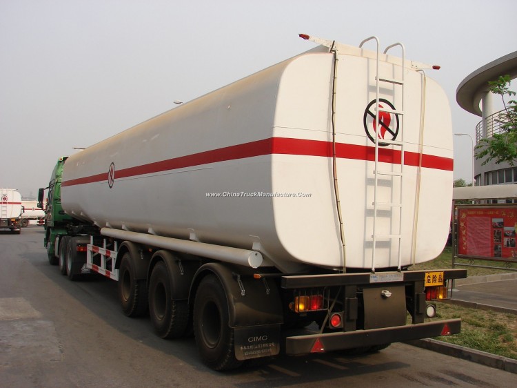 54000 Liters Petrol Tanker Palm Oil Tank Carbon Steel Fuel Oil Tank Semi