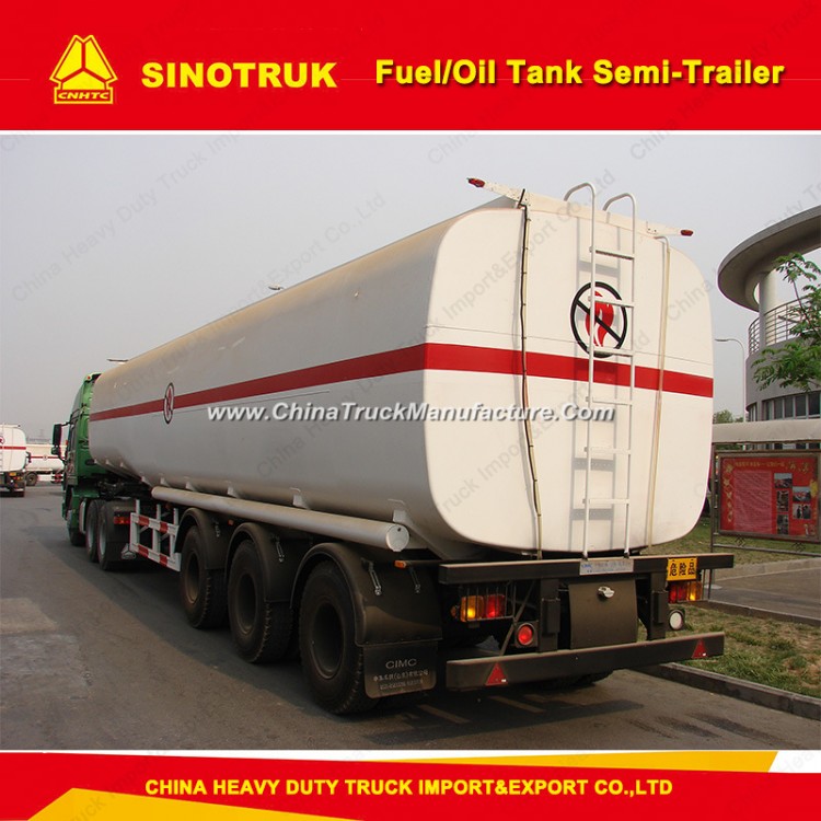 40m3 3 Axle Oil Tank Truck Fuel Tanker Truck Semi-Trailer