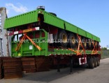 Heavy Truck Trailer 40foot 3 Axle Cargo Utility Container Sidewall Semi Truck Trailer