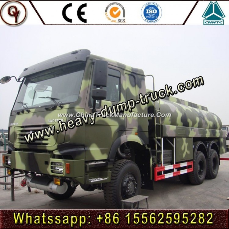 China Sinotruk HOWO 6X6 Fuel Tank Truck for 15-25 Cubic Meter Oil Truck Price