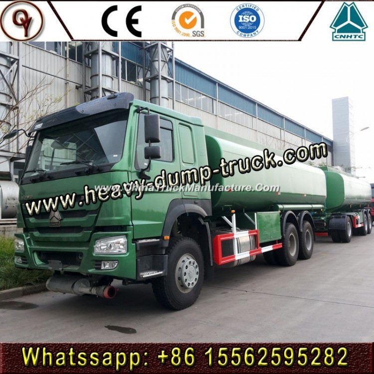Sinotruk 8X4 25000L Full Tank Truck with Oil Pump Hot Sale in China Fuel Tanker Truck