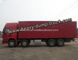 HOWO 12 Wheeler 8X4 371HP Trucks Van Truck Cargo Truck for Sale
