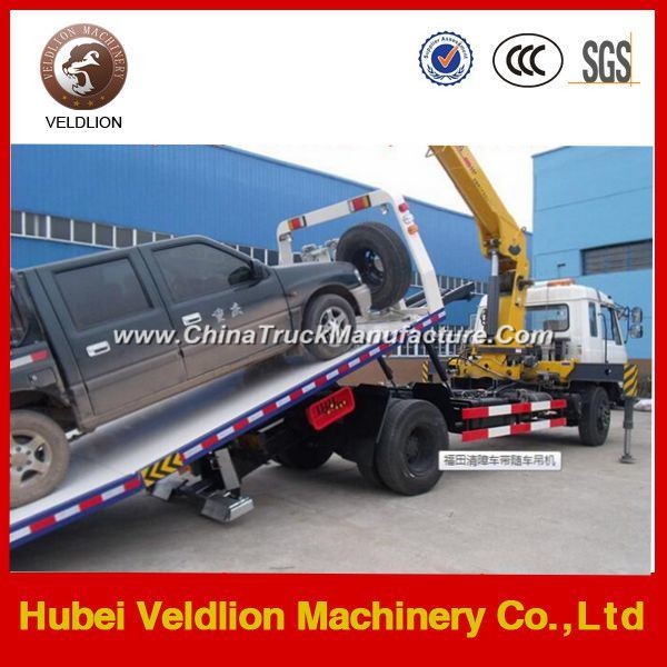 Dongfeng Tow Wrecker Truck with Crane 8 Ton