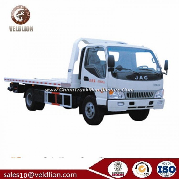 JAC New Road Wrecker Truck Car Towing Truck Tow Truck Hydraulic 4tons for Sale