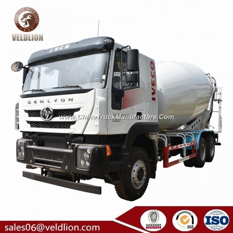 Iveco Hongyan 6X4 14m3 Self Loading Mobile Concrete Mixer Truck, Cement Mixer Truck with SGS Certifi