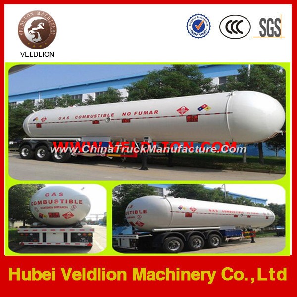 High Quality 60cbm Liquified Propane Gas LPG Tanker Semi Trailer for Sale