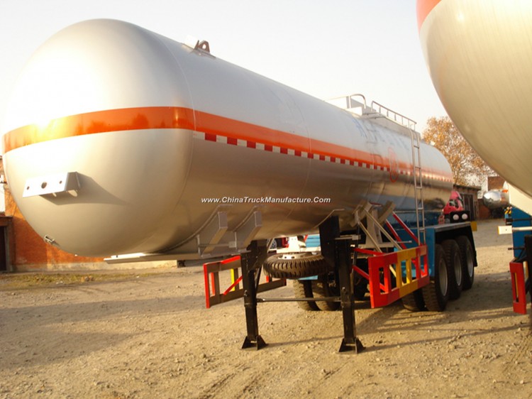ISO Standard 3 Axle 59.52cbm LPG Gas Tank Trailer From China