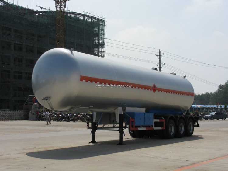 3axles 20mt 50000L LPG Trailer Tank Liquid Gas Tanker Semi Trailer