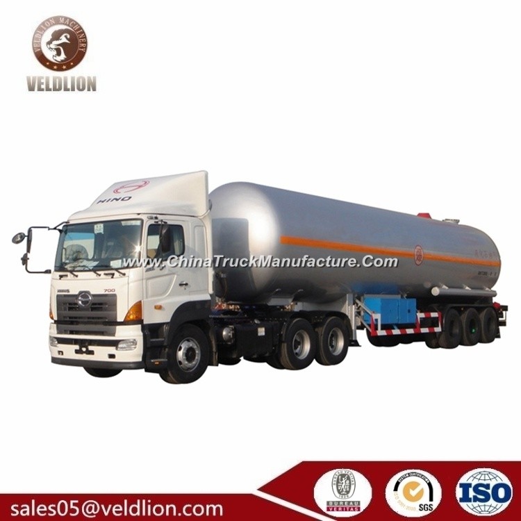 56000 Liters LPG Pressure Vessel Semitrailer Liquefied Petroleum Gas Tank Trailer LPG Tanker Semitra