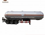 Semi-Trailer 60ton LPG Gas Tank/LPG Tank Trailer Hydraulic Axle Trailers
