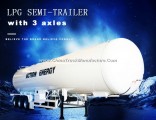 LPG 3 Axles LPG Transportation Tank Semi Trailer LPG Trailer