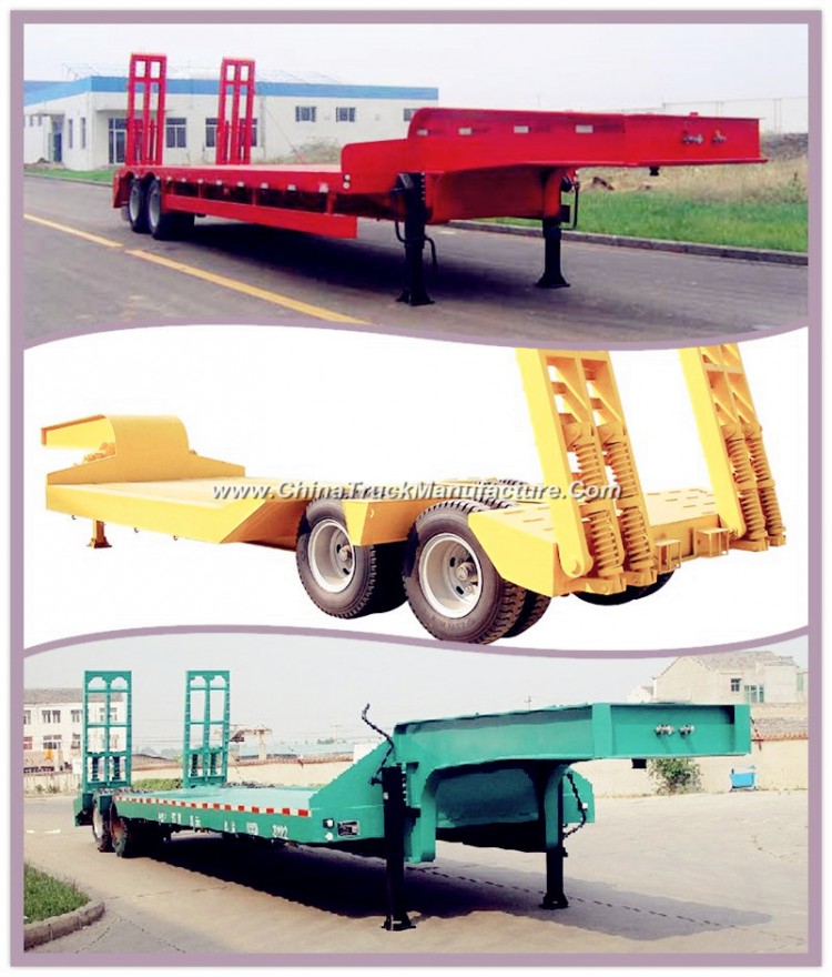 Good Quality Low Flatbed Truck for Container Transport