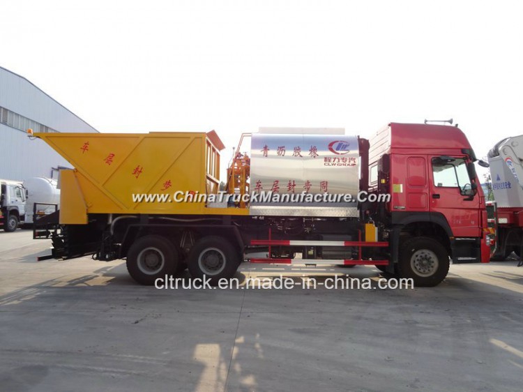 Sinotruk HOWO 6X4 Heavy Duty Road Construction Machinery Asphalt Rubber Synchronous Chip Sealer for 