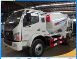6-Wheel Small Forland 3.5 Cubic Meters Concrete Mixer Truck 