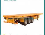 Tri-Axle Container Flat Bed Semi Trailer
