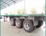 Sinotruk Huawin Flatbed Semi Trailer with 3 Axles