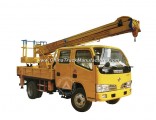 Dongfeng Chassis 4X2 80HP Euro III (3) Engine Working Heigh 12m / Working Radius 5m Folding Arm Hydr