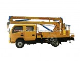 Dongfeng Chassis 4X2 90HP Euro III (3) Engine Working Heigh 14m / Working Radius 6.3m Folding Arm Hy
