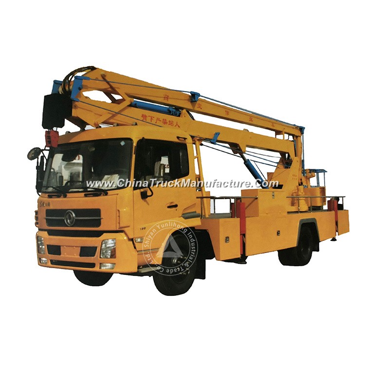 Dongfeng Chassis 4X2 185HP Euro III (3) Engine Working Heigh 20m / Working Radius 9m Folding Arm Hyd
